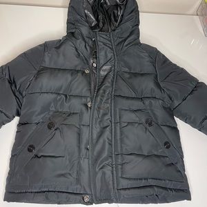 Boys black DKNY winter coat